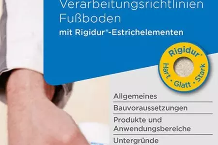 Rigidur Estrichelemente Rigips stellt neue Verarbeitungsrichtlinien Fußboden vor