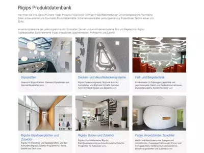 Rigips Produktdatenbank