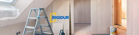 Verarbeitung von Wand, Decke und Dach mit Rigidur Gipsfaserplatten