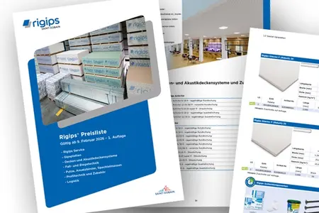 Rigips Preisliste/Lieferprogramm