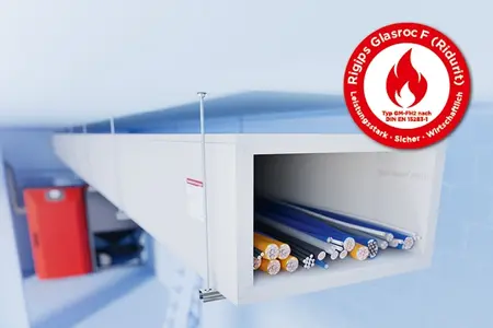 Teaser Rigips Glasroc F Kabelkanal