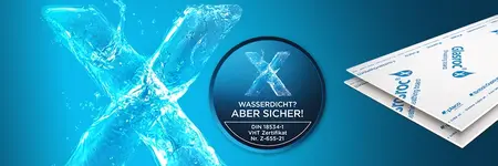 „Wasserdichte“ Lösungen mit Rigips Glasroc X