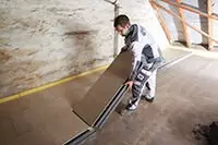 Rigidur Dachbodenelement für die Dämmung unbewohnter Dachböden