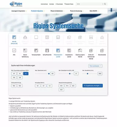 Rigips Systemsuche 2