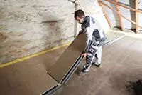 Rigidur Dachbodenelement für die Dämmung unbewohnter Dachböden