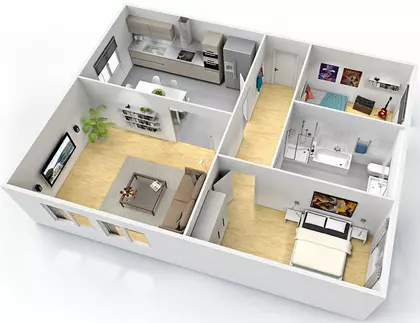 Rigips Habito Wohnungsmodell