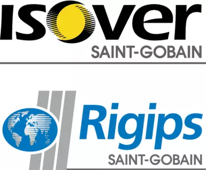 Logos von Isover und Rigips