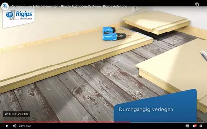 Kurz Anleitungen von Rigips Verarbeitungsvideos