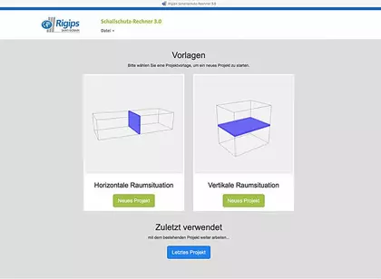 Schallschutz-Rechner Beispiel 1 Schallschutz-Rechner Beispiel 1