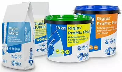 Vario, Super, Plus, Finish Spachtel-Produktarrangement