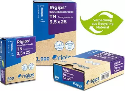 Mehrere Schraubenverpackungen nebeneinander