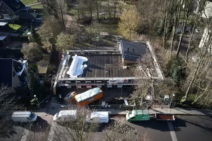 Hausansicht Luftaufnahme