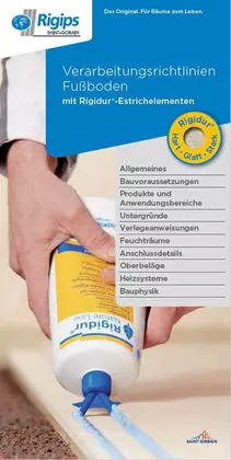 Broschüre Verarbeitungsrichtlinien Fußboden