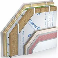 Glasroc X Profiltechnik WDVS mit zusaetzlicher Installationsebene