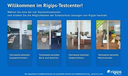 Rigips Schallschutz-Testcenter