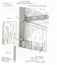 Patent Gipskartonplatte, Augustine Sackett