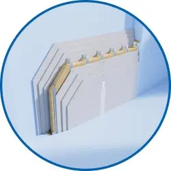 Wand Glasroc F BW13GR