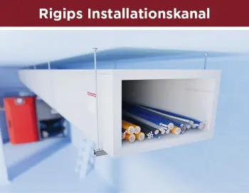 Rigips Glasroc F Installationskanal