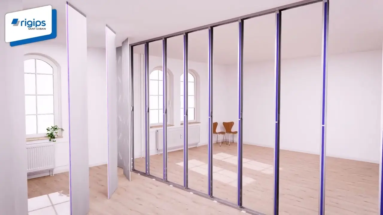 RigiMove - Die wieder verwendbare Trennwand von RIGIPS thumbnail