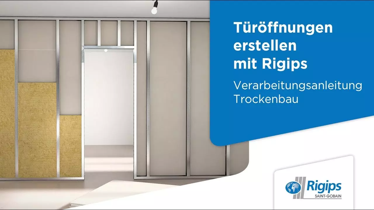 Erstellung von Türöffnungen - Rigips Verarbeitungsanleitung Trockenbau thumbnail